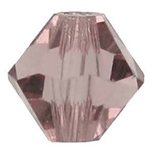 CCBIC03 20 Czech crystal bicones - light amethyst