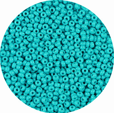 SB8-55 Preciosa Czech seed beads - opaque turquoise