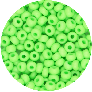 SB10-125 Preciosa Czech seed beads - opaque neon green