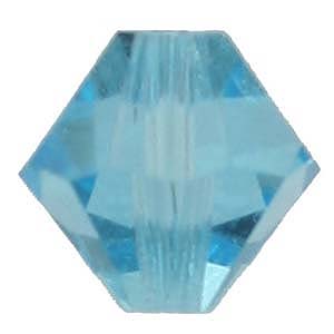 CCBIC03 12 Czech crystal bicones - aqua