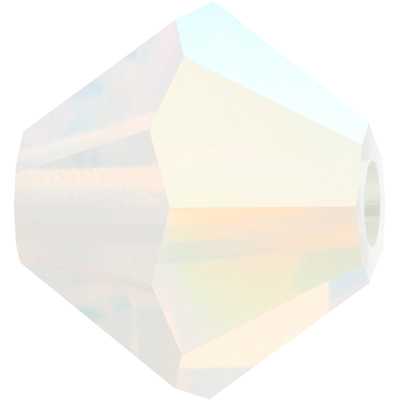 PCBIC04 PL O AB 1 Preciosa crystal bicones - white opal AB