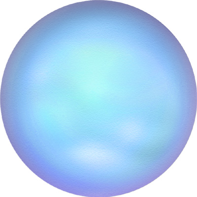 crystal iridescent light blue pearl