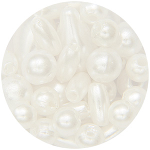 CT22 - assorted plastic pearls: candy tubes