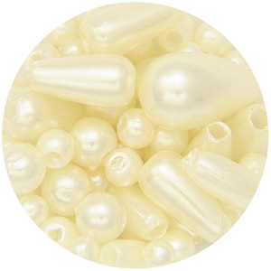 CT22 - assorted plastic pearls: candy tubes