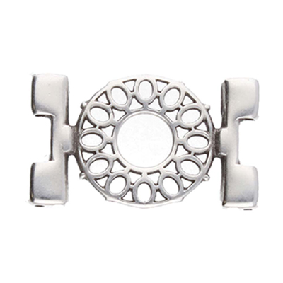 CYM-TL-012511SP. - Detis 2 tila bead connector - antique silver plated