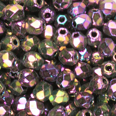 GBFP06 FC IRIS COLS - Czech fire-polished beads - iris colours
