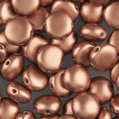 GBCDY08-112 Czech Candy Beads - copper matt metallic