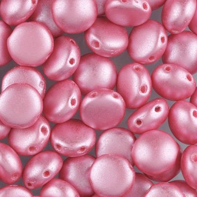 GBCDY08-340 Czech Candy Beads - pastel pink