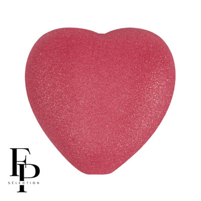 GBHRT-FPS-904 Czech Glass Heart - Hibiscus Vogue Matt