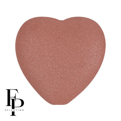 GBHRT-FPS-905 Czech Glass Heart - Terracotta Vogue Matt