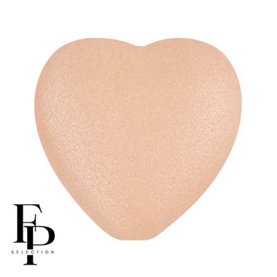 GBHRT-FPS-908 Czech Glass Heart - Orange Peach Matt