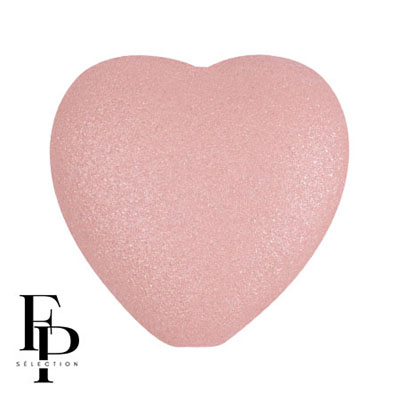 GBHRT-FPS-910 Czech Glass Heart - Rose Nude Matt