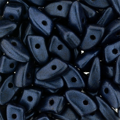 GBPR-285 Prong beads - Metallic Suede Dk Blue
