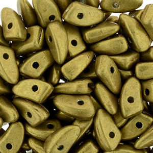 GBPR-614 Prong beads - Saturated Metallic Spicy Mustard