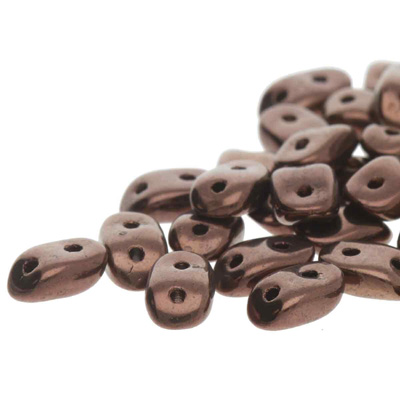 GBWAV-271 Czech Wave Beads - jet bronze