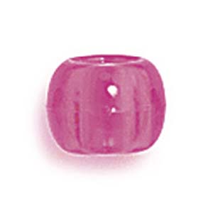 PB-BAR T - barrel pony beads - transparent single colours