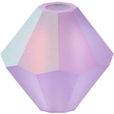 PCBIC06 PL M AB 2 - Preciosa crystal bicones - plain matt AB colours 2