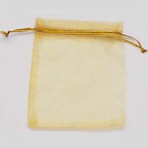 S199 organza bags - gold 