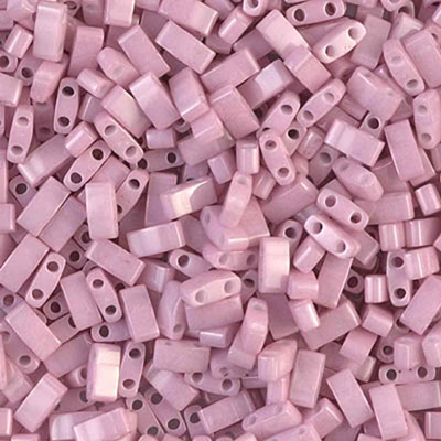 TLH599 Miyuki Half Tila Beads - opaque antique rose lustre TLH599 Miyuki Half Tila Beads - opaque antique rose lustre